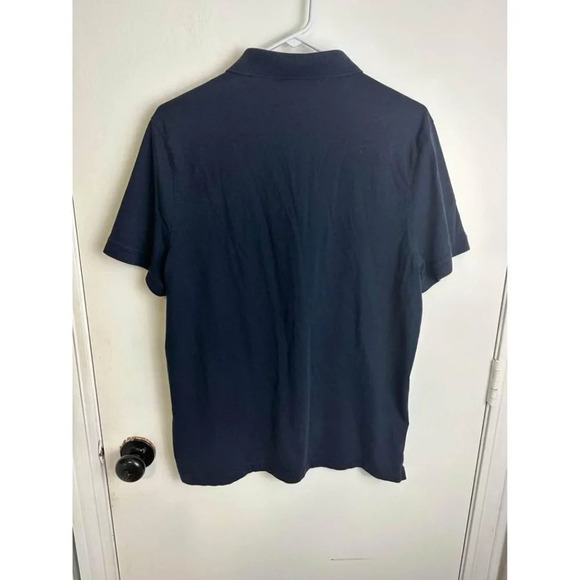 Men's Polo Shirt Navy Blur Preppy Size Large Michael Kors #0511 - Picture 2 of 3